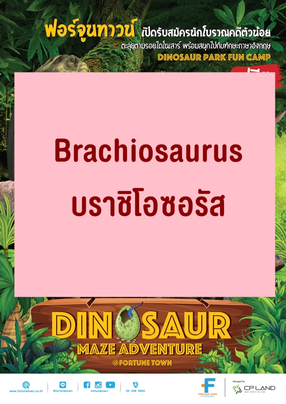  รู้จักไดโนเสาร์ Brachiosaurus:บราชิโอซอรัส   ให้มากขึ้น
